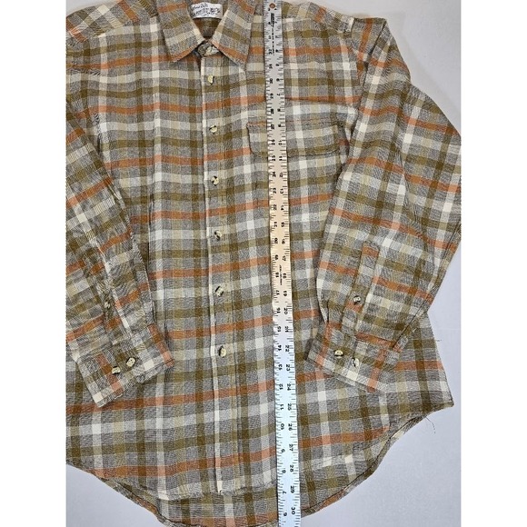 Vintage Sears Roebuck Plaid Flannel Shirt Mens XL Long Sleeve Button Up - Picture 5 of 6